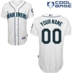 Kids' Seattle Mariners Customized White Jersey