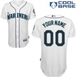Kids' Seattle Mariners Customized White Jersey