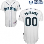 Men's Seattle Mariners Customized White Jersey
