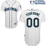 Men's Seattle Mariners Customized White Jersey