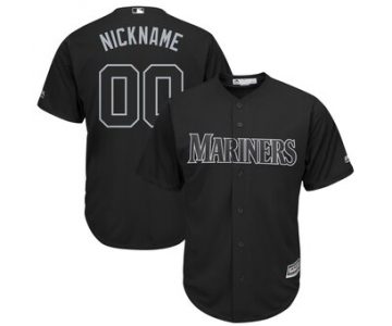 Seattle Mariners Majestic 2019 Players' Weekend Cool Base Roster Custom Black Jersey