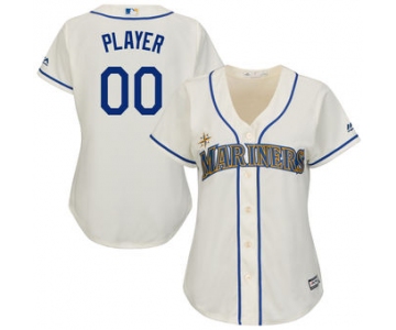 Women's Seattle Mariners Majestic Cream Home Cool Base Jersey