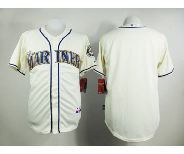 Youth Seattle Mariners Customized 2015 Cream Jersey