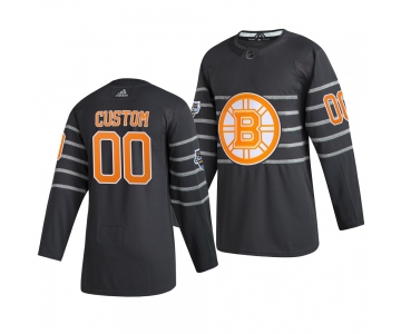 Men's 2020 NHL All-Star Game Boston Bruins Custom Authentic adidas Gray Jersey