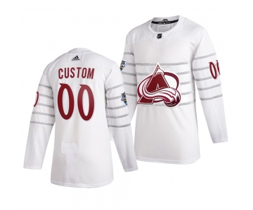 Men's 2020 NHL All-Star Game Colorado Avalanche Custom Authentic adidas White Jersey