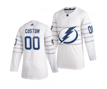 Men's 2020 NHL All-Star Game Tampa Bay Lightning Custom Authentic adidas White Jersey
