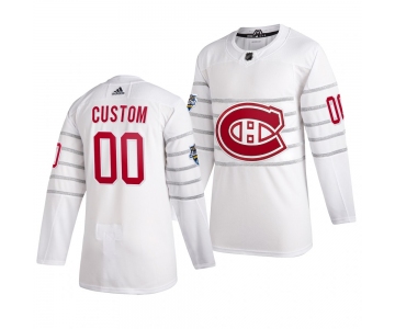 Men's 2020 NHL All-Star Game Vancouver Canucks Custom Authentic adidas White Jersey