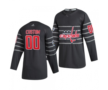 Men's 2020 NHL All-Star Game Washington Capitals Custom Authentic adidas Gray Jersey