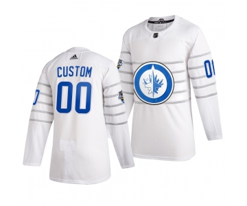 Men's 2020 NHL All-Star Game Winnipeg Jets Custom Authentic adidas White Jersey
