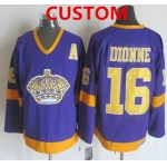 Men's Los Angeles Kings Custom 1977-79 Purple CCM Vintage Throwback Jersey