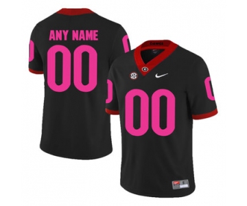 Georgia Bulldogs Black Breast Cancer Awareness College Football Jersey