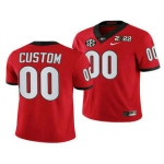 Men's Georgia Bulldogs ACTIVE PLAYER Custom 2022 Patch Red College Football Stitched Jersey