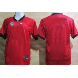 Men's Georgia Bulldogs Customized Red Jersey