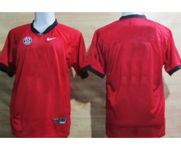 Men's Georgia Bulldogs Customized Red Jersey