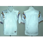 Men's LSU Tigers Customized White Jersey