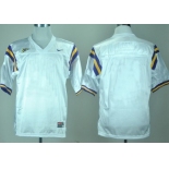 Men's LSU Tigers Customized White Jersey