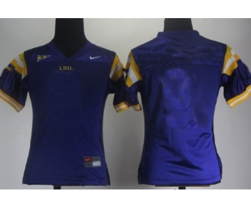 Women's LSU Tigers Customized Purple Jersey