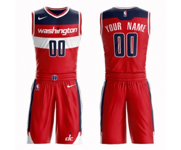 Wizards Red Men's Customized Nike Swingman Jersey(With Shorts)