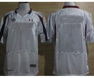 Kids' South Carolina Gamecocks Customized White Jersey