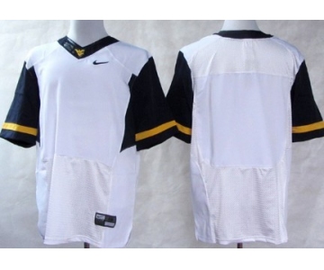 Men's West Virginia Mountaineers Blank 2013 White Elite Jersey