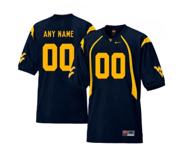 West Virginia Mountaineers Navy Men's Customized College Football Jersey