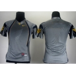 Women's West Virginia Mountaineers Customized Gray Jersey