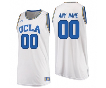 UCLA Bruins White Men's Customized College Basketball Jersey