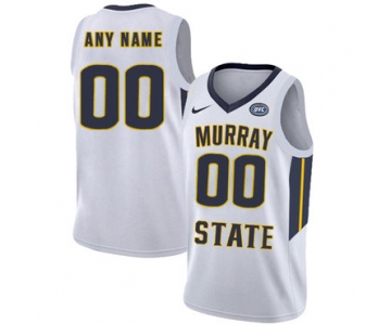 Murray State Racers Customized White College Basketball Jersey