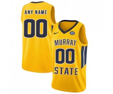 Murray State Racers Customized Yellow College Basketball Jersey