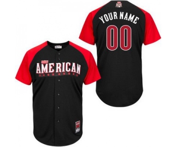 Men's American League Customized 2015 MLB All-Star Black Jersey