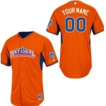 Men's National League Customized 2013 All-Star Orange Jersey