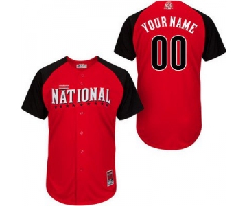 Men's National League Customized 2015 MLB All-Star Red Jersey