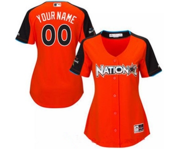 Women's National League Majestic Orange Blank 2017 MLB All-Star Game Home Run Derby Team Jersey