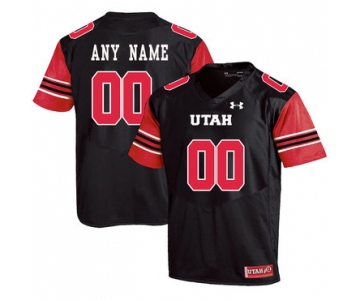 Utah Utes Black Men's Customized College Football Jersey