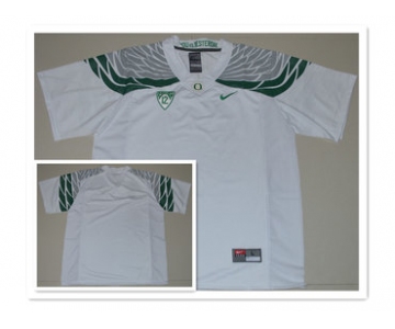 Custom Men's Oregon Duck White College Football Nike Limited Jersey