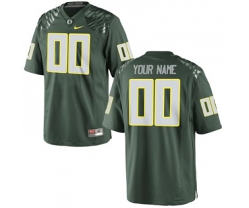 Mens Oregon Ducks Custom Replica Football Jersey - 2015 Green