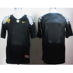 Men's Oregon Ducks Customized Black Elite Jersey