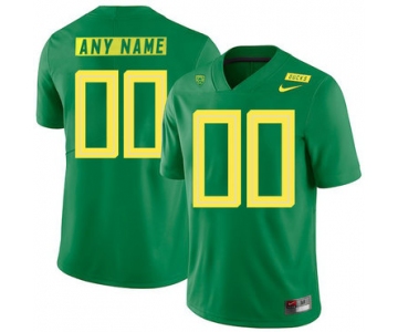 Oregon Ducks Apple Green Men's Customized Nike College Football Jersey