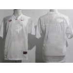 Men's Alabama Crimson Tide Customized White Jersey