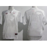 Men's Alabama Crimson Tide Customized White Jersey
