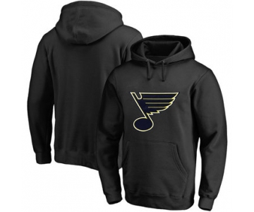 St. Louis Blues Black Men's Customized All Stitched Pullover Hoodie