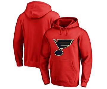 St. Louis Blues Red Men's Customized All Stitched Pullover Hoodie