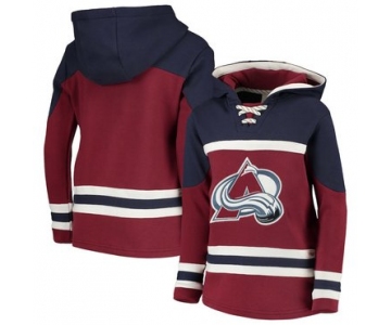 Colorado Avalanche Red Men's Customized All Stitched Hooded Sweatshirt