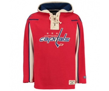 Capitals Throwback Red Men's Customized All Stitched Sweatshirt