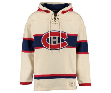 Canadiens Cream Men's Customized All Stitched Sweatshirt