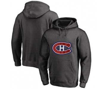 Montreal Canadiens Dark Gray Men's Customized All Stitched Pullover Hoodie