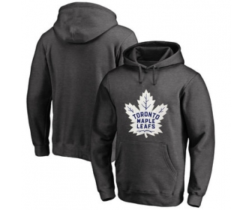 Toronto Maple Leafs Dark Gray Men's Customized All Stitched Pullover Hoodie