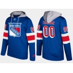 Adidas Rangers Men's Customized Name And Number Blue Hoodie