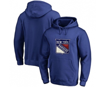 New York Rangers Blue Men's Customized All Stitched Pullover Hoodie