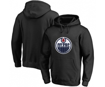 Edmonton Oilers Black Men's Customized All Stitched Pullover Hoodie
